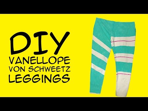 DIY Vanellope von Schweetz Leggings for Wreck it Ralph Cosplay fans - A GeekyMcFangirl Tutorial