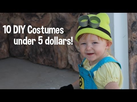 10 DIY Costumes under 5 Dollars for Toddlers! Kids! Last Minute!