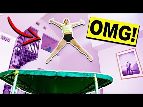 Giant Trampoline Inside My House! Ultimate Truth Or Dare Challenge