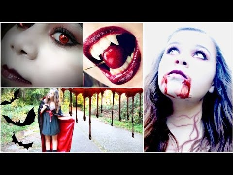 DIY Vampire Halloween Costume+Makeup!