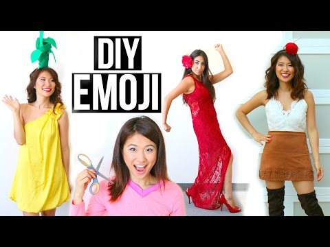 5 DIY Halloween Costumes Ideas for Girls! Emoji Ideas!