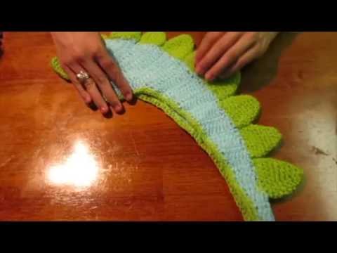 JISEN Newborn Dinosaur Crochet Knitted Unisex Baby Cap Outfit Photo Props