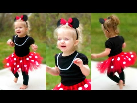 DIY Minnie Mouse Costume for Toddlers | Lacey&#039;s Halloween Outfit!!