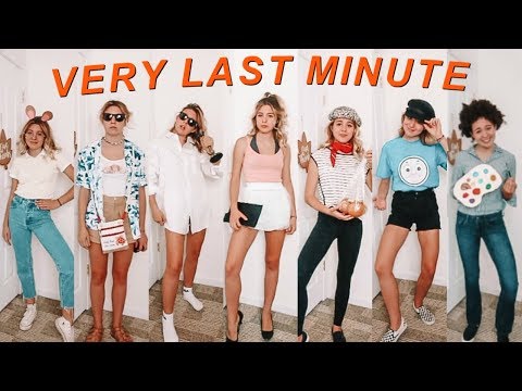VERY LAST MINUTE halloween costumes!! (with stuff you already have)